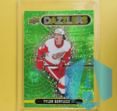 2021-22 Upper Deck Extended Dazzlers Green #DZ-113 Tyler Bertuzzi Detroit Wings